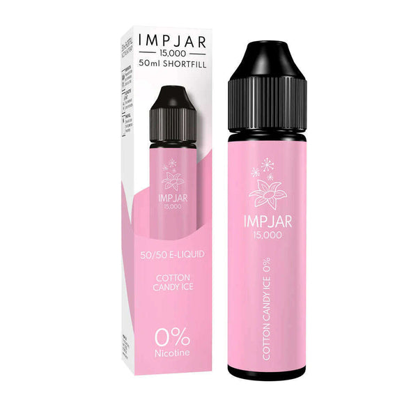 Cotton Candy Ice 50/50 By Imp Jar 50ml Shortfill for your vape at Red Hot Vaping