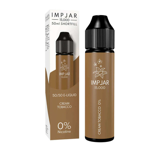 Cream Tobacco 50/50 By Imp Jar 50ml Shortfill for your vape at Red Hot Vaping
