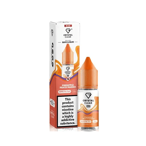Pineapple Peach Mango By Crystal Clear Salt 10ml for your vape at Red Hot Vaping