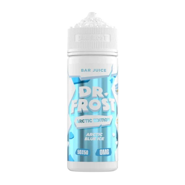 Arctic Blue Ice 50/50 By Dr Frost Arctic Edition 100ml Shortfill  Red Hot  Vaping