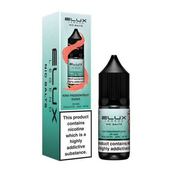 Kiwi Passionfruit Guava By Elux Legend Nic Salt 10ml for your vape at Red Hot Vaping