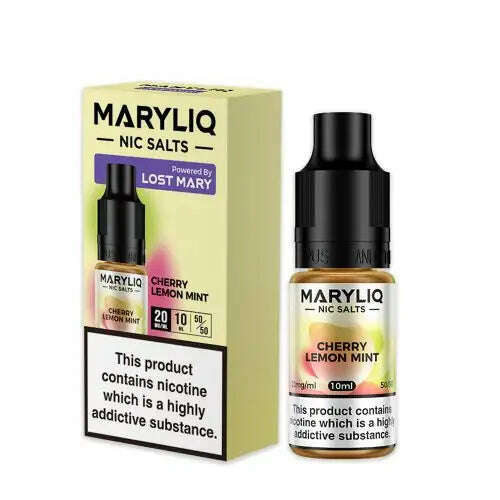 Cherry Lemon Mint By Maryliq The Official Lost Mary Nic Salts 10ml for your vape at Red Hot Vaping