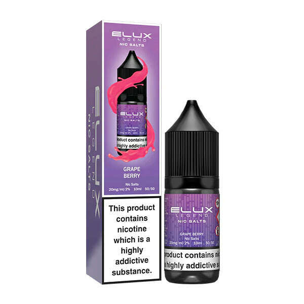 Grape Berries By Elux Legend Nic Salt 10ml for your vape at Red Hot Vaping