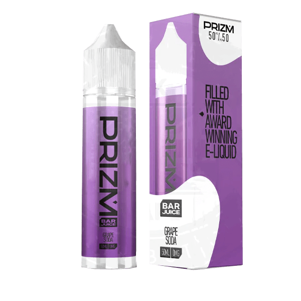 Grape Soda 50/50 By Prizm Bar Juice 50ml Shortfill for your vape at Red Hot Vaping