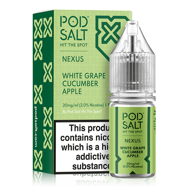 White Grape Cucumber Apple By Nexus Pod Salt 10ml for your vape at Red Hot Vaping