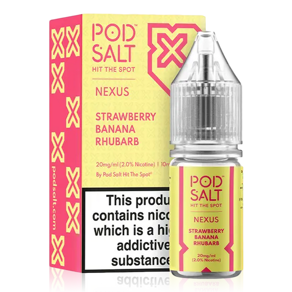 Strawberry Banana Rhubarb By Nexus Pod Salt 10ml. for your vape at Red Hot Vaping