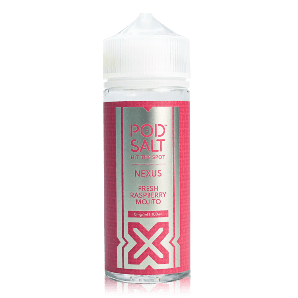 Fresh Raspberry Mojito By Nexus Pod Salt 100ml Shortfill for your vape at Red Hot Vaping