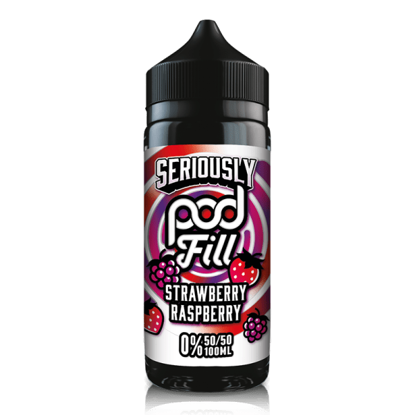 Strawberry Raspberry By Seriously Pod Fill 100ml Shortfill for your vape at Red Hot Vaping
