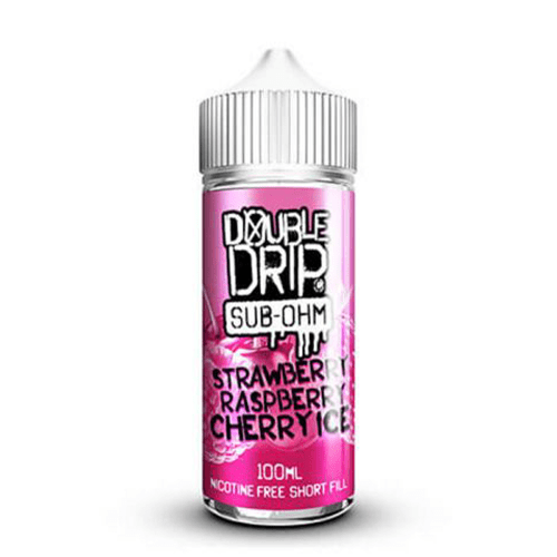 Strawberry Raspberry Cherry Ice By Double Drip 100ml Shortfill for your vape at Red Hot Vaping