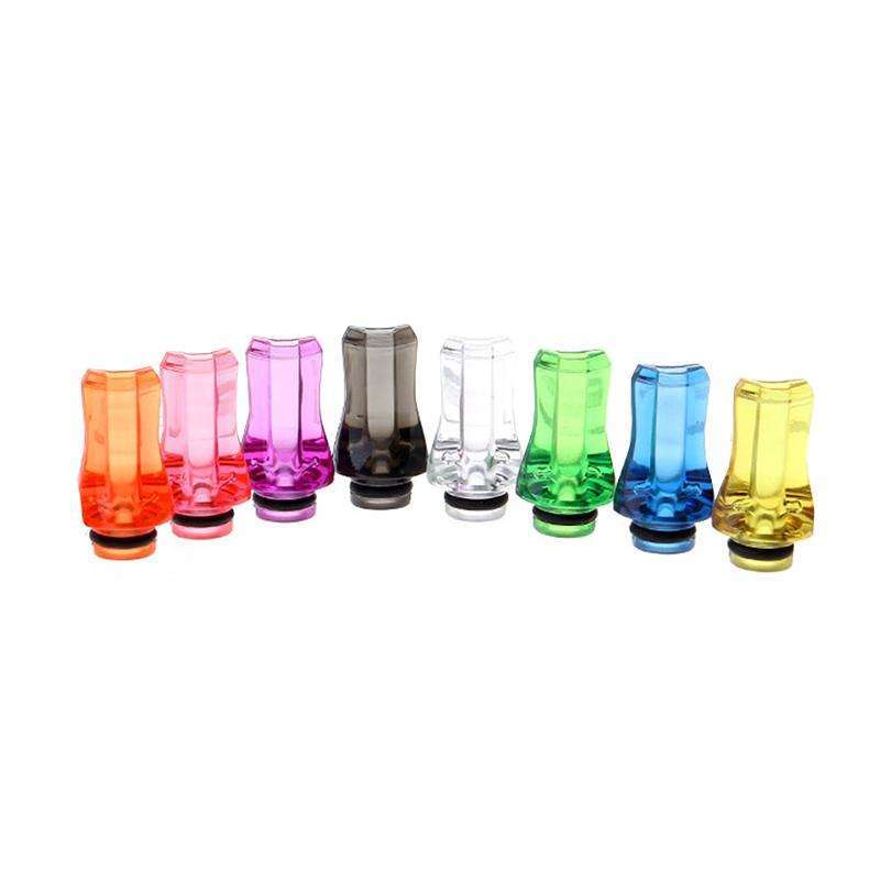 Acrylic 510 Flat Mouth Drip Tip Red Hot Vaping