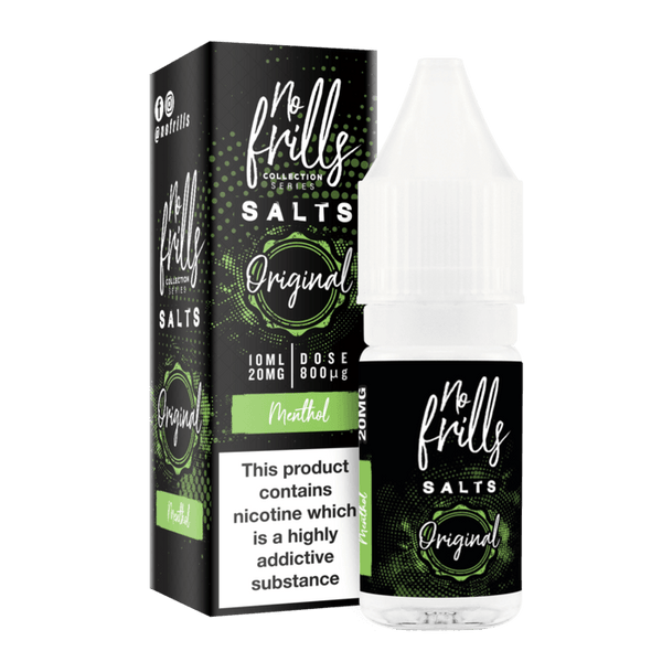Menthol By No Frills Salt 10ml for your vape at Red Hot Vaping