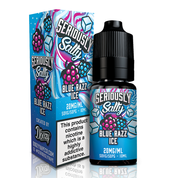 Blue Razz Ice By Seriously Salty 10ml for your vape at Red Hot Vaping