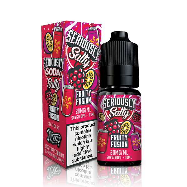 Fruity Fusion By Seriously Salty Sodas 10ml for your vape at Red Hot Vaping