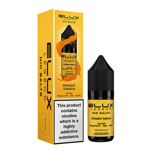 Straight Tobacco By Elux Legend Nic Salt 10ml for your vape at Red Hot Vaping