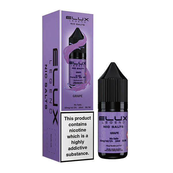 Grape By Elux Legend Nic Salt 10ml for your vape at Red Hot Vaping