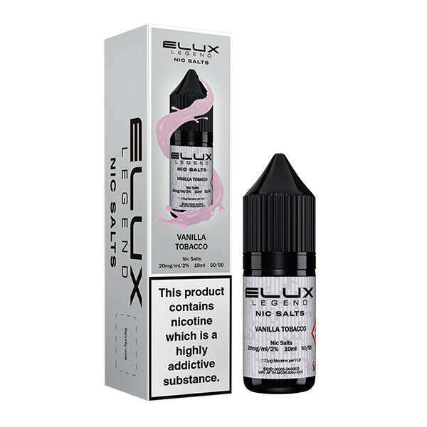 Vanilla Tobacco By Elux Legend Nic Salt 10ml for your vape at Red Hot Vaping