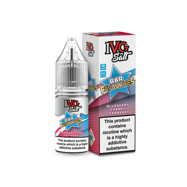 Blueberry Cherry Cranberry By IVG Bar Favourites Salt 10ml for your vape at Red Hot Vaping