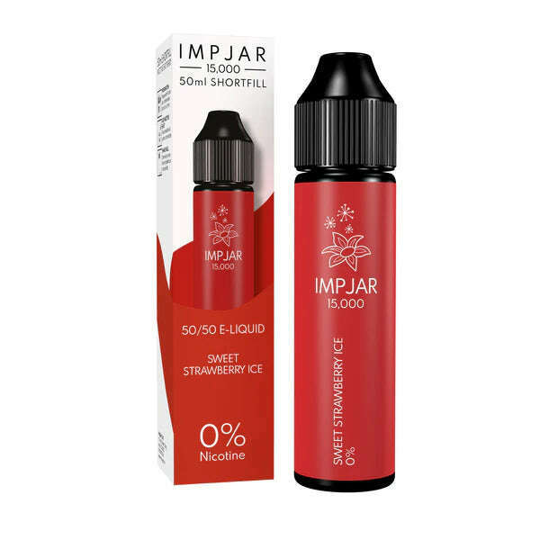 Sweet Strawberry Ice 50/50 By Imp Jar 50ml Shortfill for your vape at Red Hot Vaping