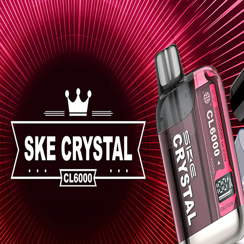 CL6000 Reusable Vape Kit By SKE Crystal Red Hot Vaping CL6000 Reusable Vape Kit By SKE Crystal Red Hot Vaping