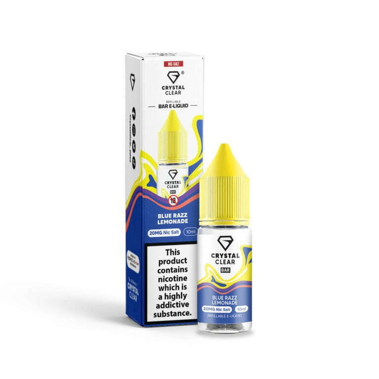 Blue Razz Lemonade By Crystal Clear Salt 10ml for your vape at Red Hot Vaping