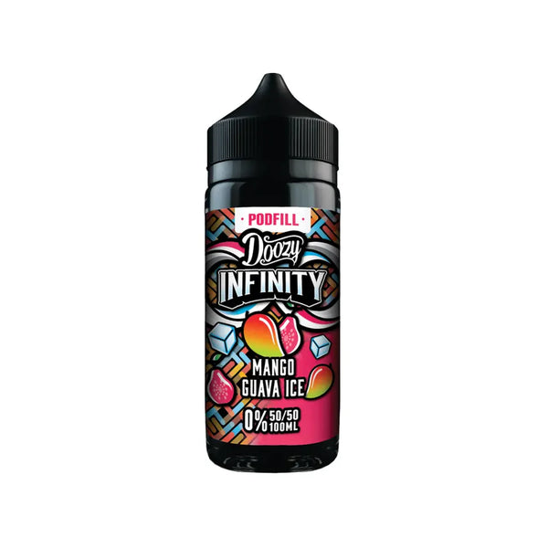 Mango Guava Ice  50/50 By Doozy Vape Infinity Pod Fill 100ml Shortfill