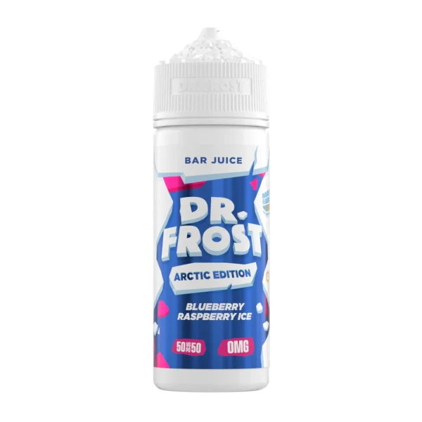 Blueberry Raspberry Ice 50/50 By Dr Frost Arctic Edition 100ml Shortfill