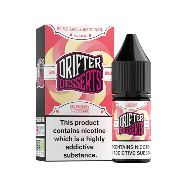 Strawberry Cheesecake By Drifter Nic Salt Desserts 10ml