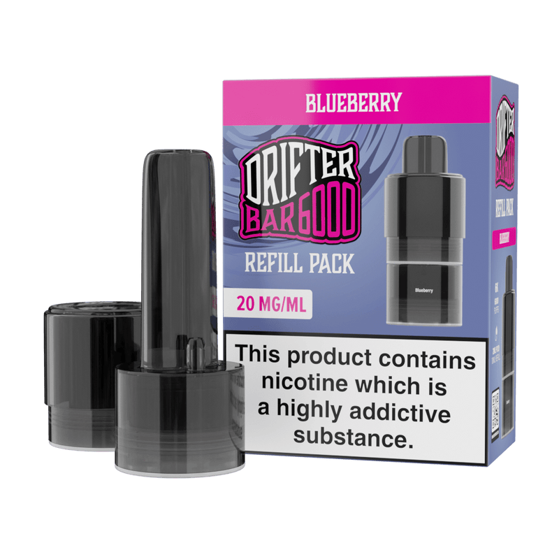 Bar 6000 Refill Pod By Drifter in Blueberry, for your vape at Red Hot Vaping