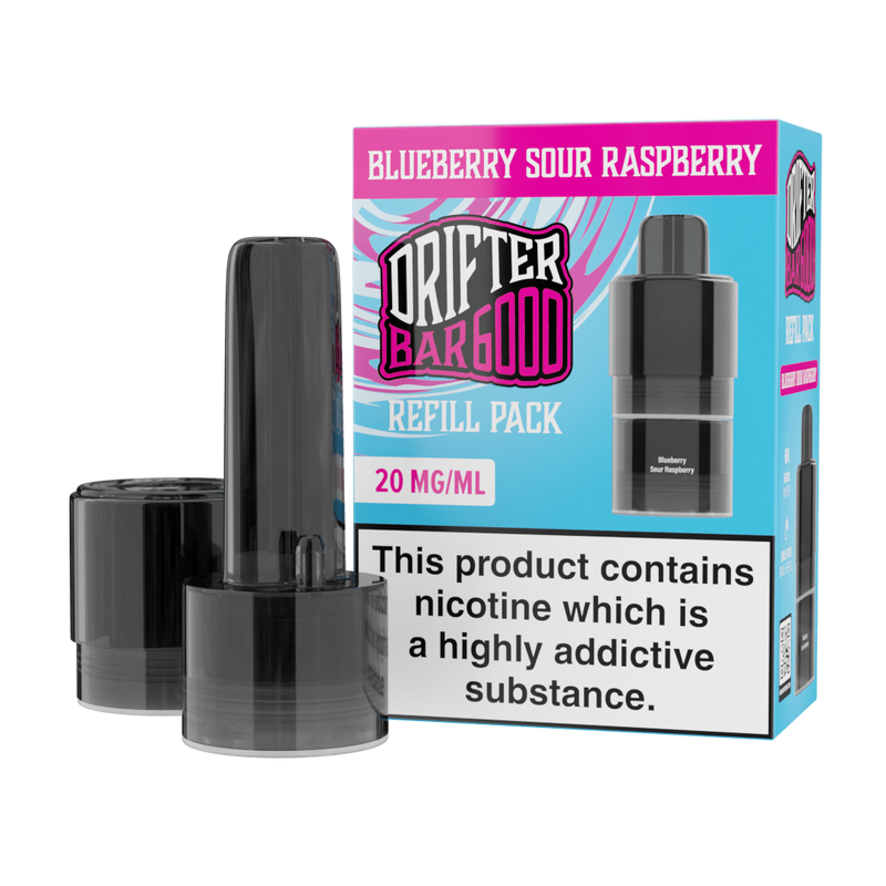 Bar 6000 Refill Pod By Drifter in Blueberry Sour Raspberry, for your vape at Red Hot Vaping