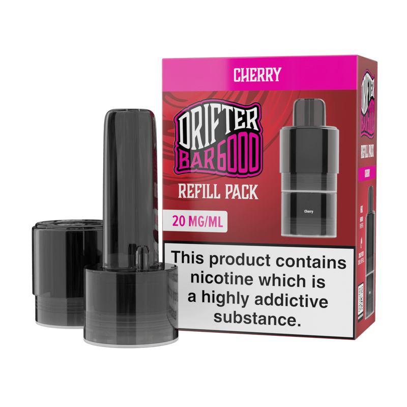 Bar 6000 Refill Pod By Drifter in Cherry, for your vape at Red Hot Vaping