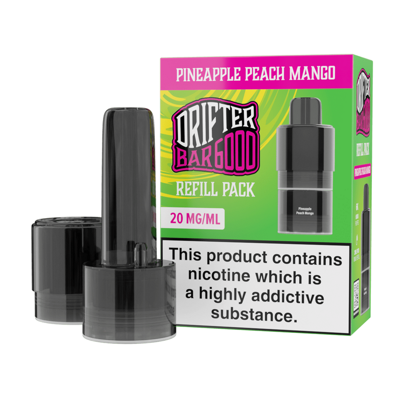 Bar 6000 Refill Pod By Drifter in Pineapple Peach Mango, for your vape at Red Hot Vaping