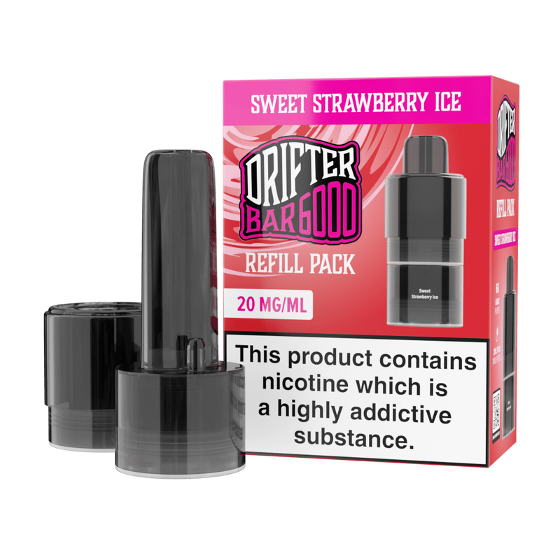 Bar 6000 Refill Pod By Drifter in Sweet Strawberry Ice, for your vape at Red Hot Vaping