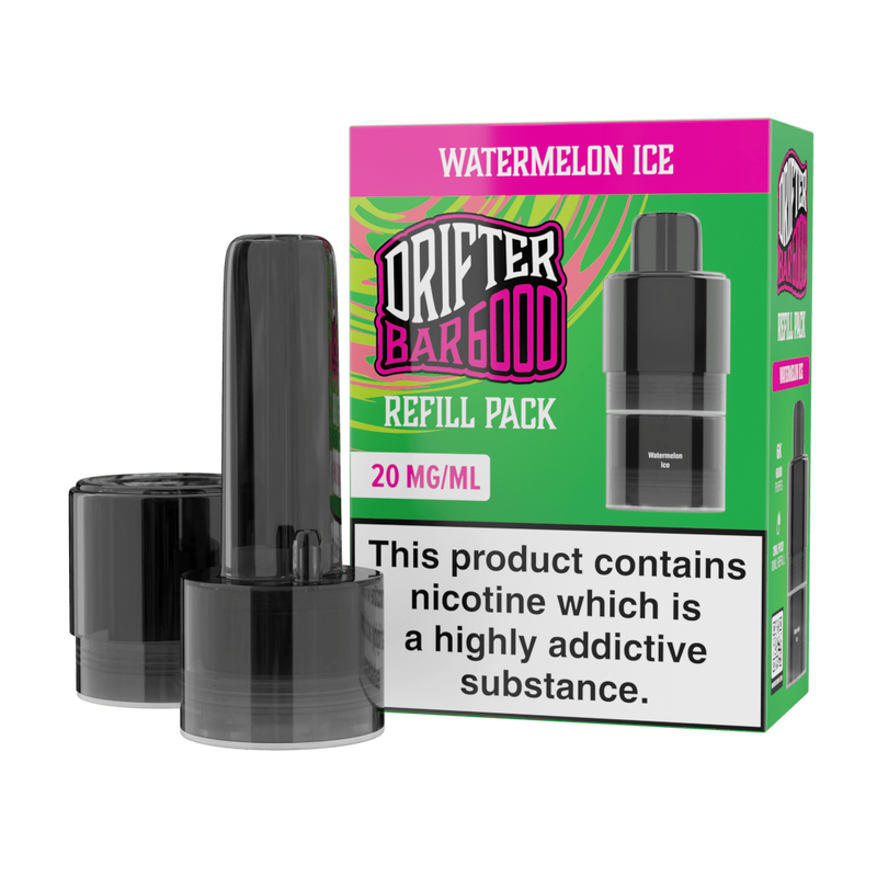 Bar 6000 Refill Pod By Drifter in Watermelon Ice, for your vape at Red Hot Vaping