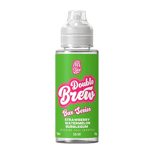 Strawberry Watermelon Bubblegum 50/50 By Ohm Brew Double Brew 100ml Shortfill for your vape at Red Hot Vaping