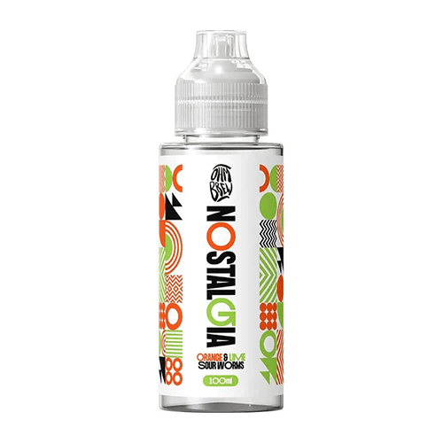 Orange & Lime Sour Worms 50/50 By Ohm Brew Nostalgia 100ml Shortfill for your vape at Red Hot Vaping