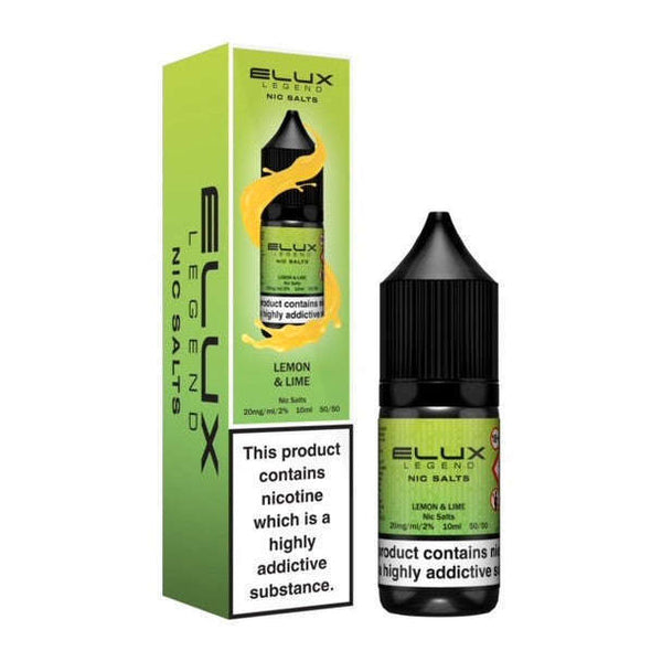 Lemon And Lime By Elux Legend Nic Salt 10ml for your vape at Red Hot Vaping