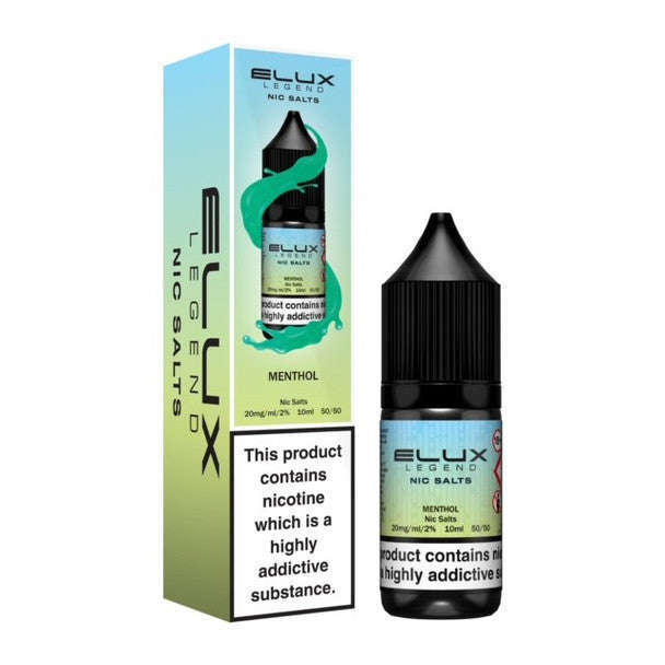 Menthol By Elux Legend Nic Salt 10ml for your vape at Red Hot Vaping