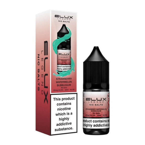 Strawberry Watermelon Bubblegum By Elux Legend Nic Salt 10ml for your vape at Red Hot Vaping