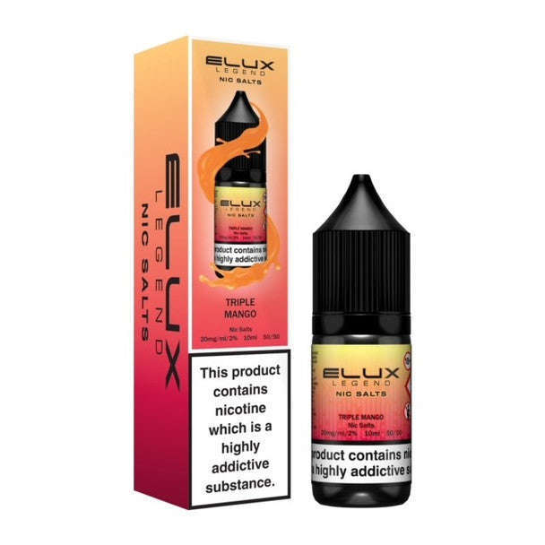 Triple Mango By Elux Legend Nic Salt 10ml for your vape at Red Hot Vaping