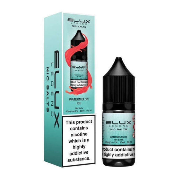 Watermelon Ice By Elux Legend Nic Salt 10ml for your vape at Red Hot Vaping