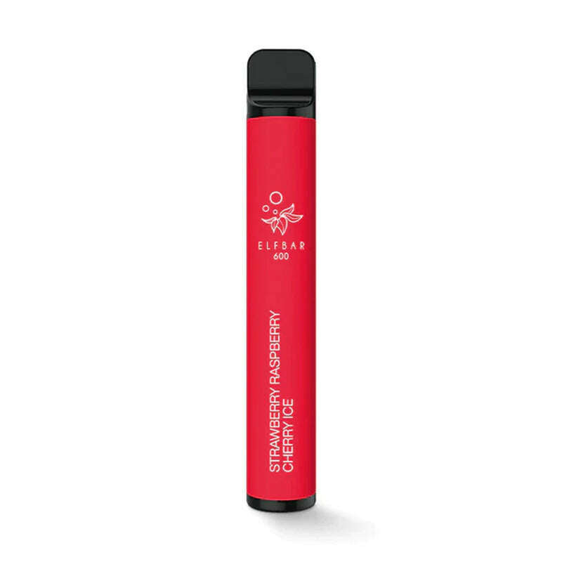 Elf Bar Disposable Pod Device 20mg in Strawberry Raspberry Cherry Ice, for your vape at Red Hot Vaping
