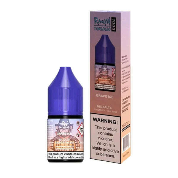 Grape Ice By RandM 7000 Salt 10ml for your vape at Red Hot Vaping