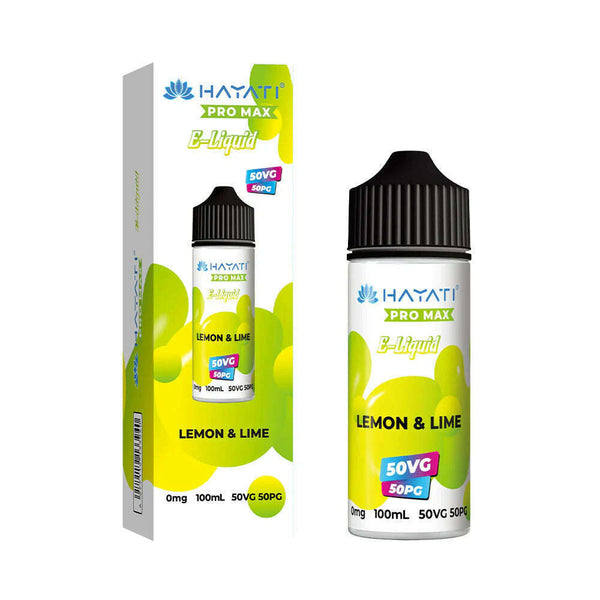 Lemon & Lime 50/50 By Hayati Pro Max Shortfill for your vape at Red Hot Vaping