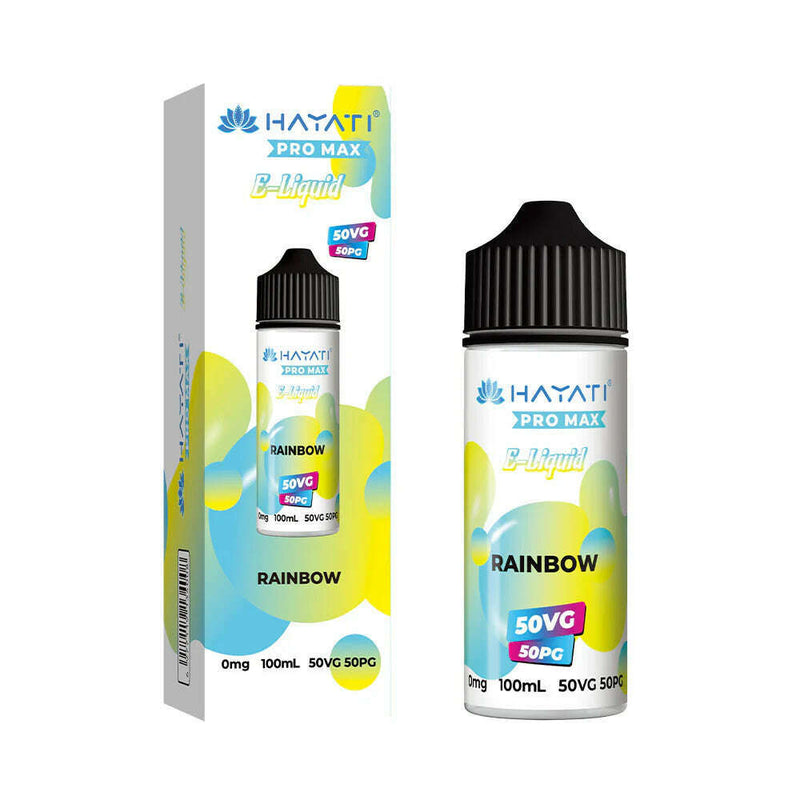 Rainbow 50/50 By Hayati Pro Max Shortfill for your vape at Red Hot Vaping