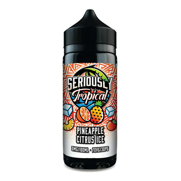 Seriously Tropical Pineapple Citrus Ice By Doozy Vapes 100ml Shortfill for your vape at Red Hot Vaping