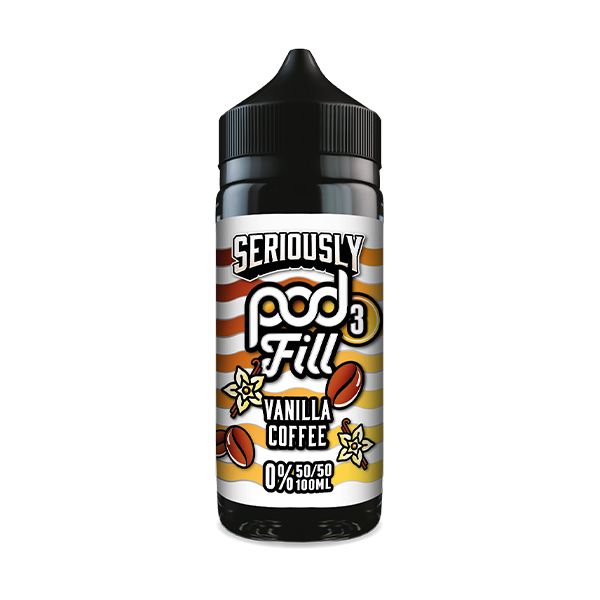 Vanilla Coffee 50/50 By Seriously Pod Fill 3 100ml Shortfill