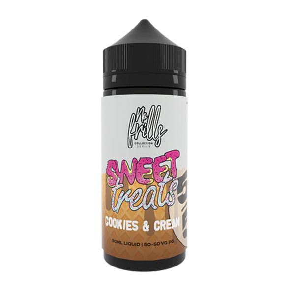 Sweet Treats Cookies & Cream 50/50 By No Frills 80ml Shortfill