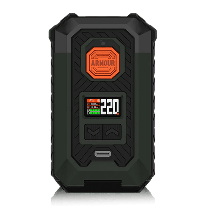 Armour Max Vape Mod By Vaporesso in Green, for your vape at Red Hot Vaping