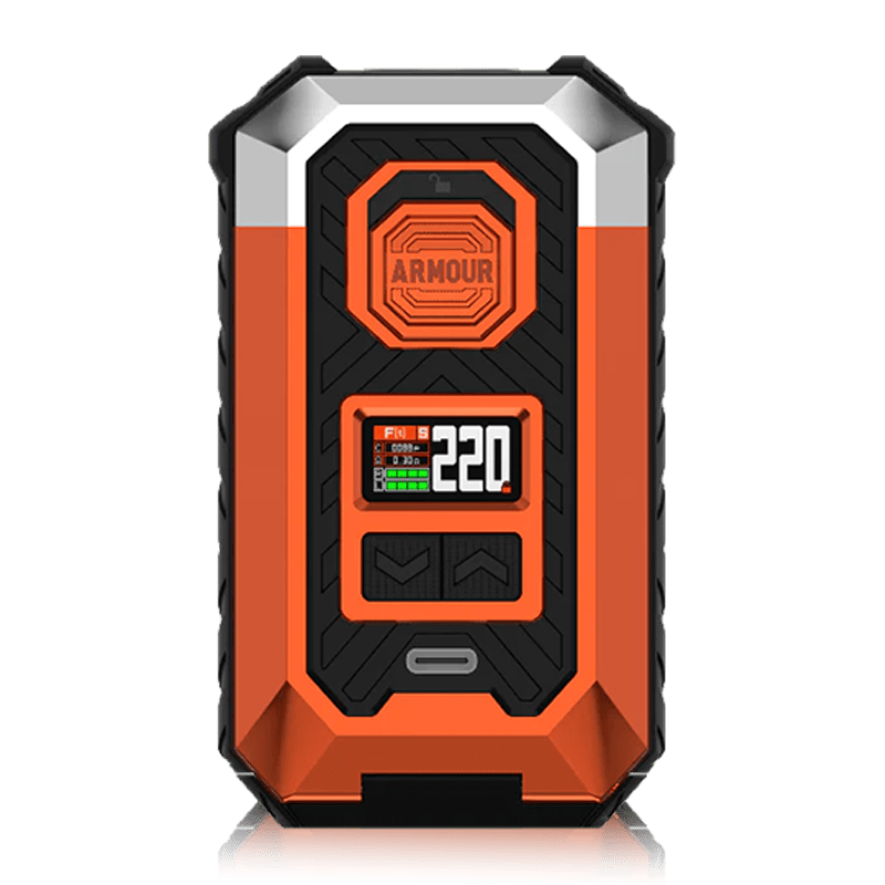 Armour Max Vape Mod By Vaporesso in Orange, for your vape at Red Hot Vaping