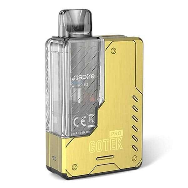Gotek Pro By Aspire in Gold, for your vape at Red Hot Vaping
